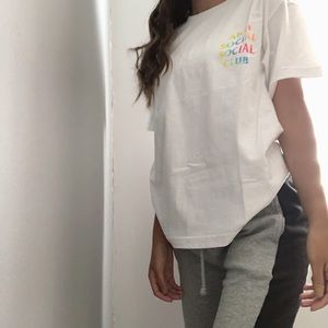 ASSC Rainbow Logo Thai Dye White T-shirt